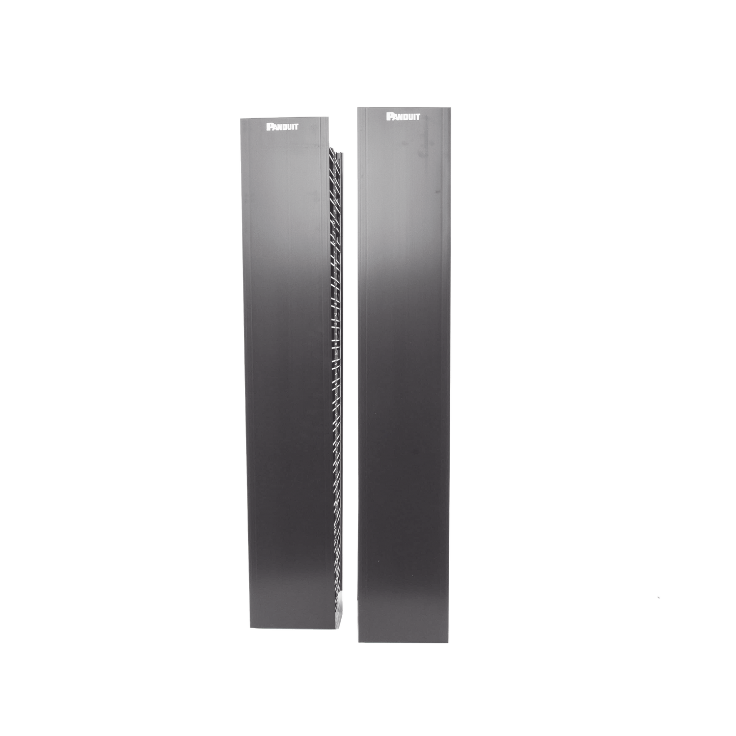WMPVHC45E Organizador Vertical NetRunner, Doble (Frontal y Posterior), para Rack Abierto de 45 Unidades, 6.7in de Ancho, Color Negro