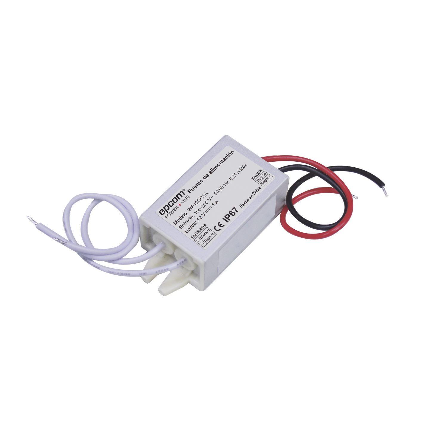 WP12DC1A - Fuente 12 V / 1 Amper / Waterproof / Intemperie grado IP67