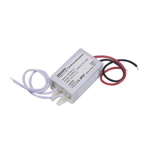 WP12DC1A - Fuente 12 V / 1 Amper / Waterproof / Intemperie grado IP67