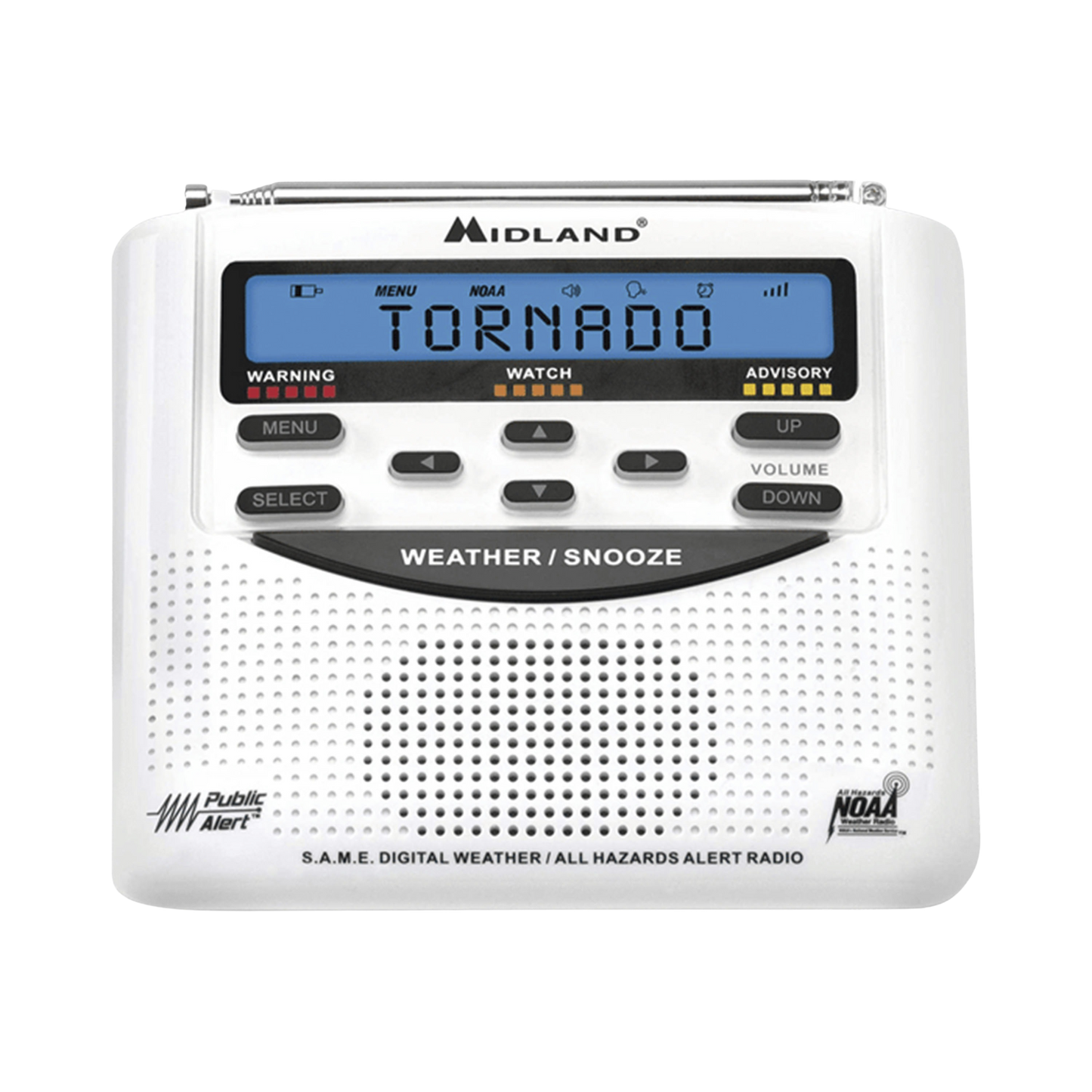 Radio receptor del Sistema de Alerta Sísmica Mexicano y meteorológico NOAA, vía radio en VHF y mediante códigos EAS-SAME