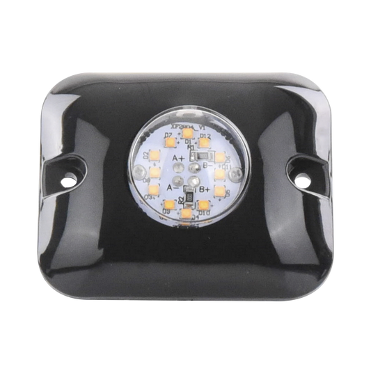 X121A - Luz Oculta Ultra Brillante con 12 LED, Color Ambar