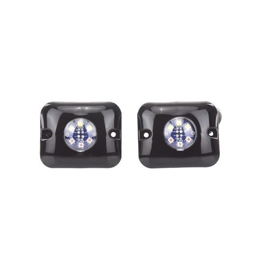 X12AW - Estrobos Ocultos de 6 LED, Color ámbar / claro