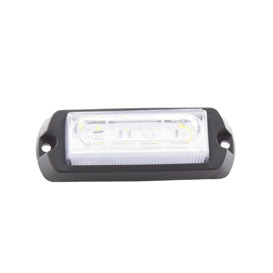X13AW - Luz Auxiliar Ultra Brillante de 8 LED, color Ámbar / Claro , con mica transparente.