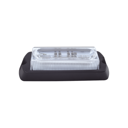 X13RW - Luz Auxiliar Ultra Brillante de 8 LED's en color Rojo/Claro con mica transparente