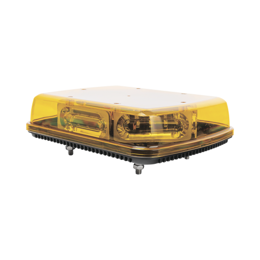X1665AVM - Mini Barra  con 18 Poderosos LEDs, Color Ámbar Con Montaje Fijo de Tornillos