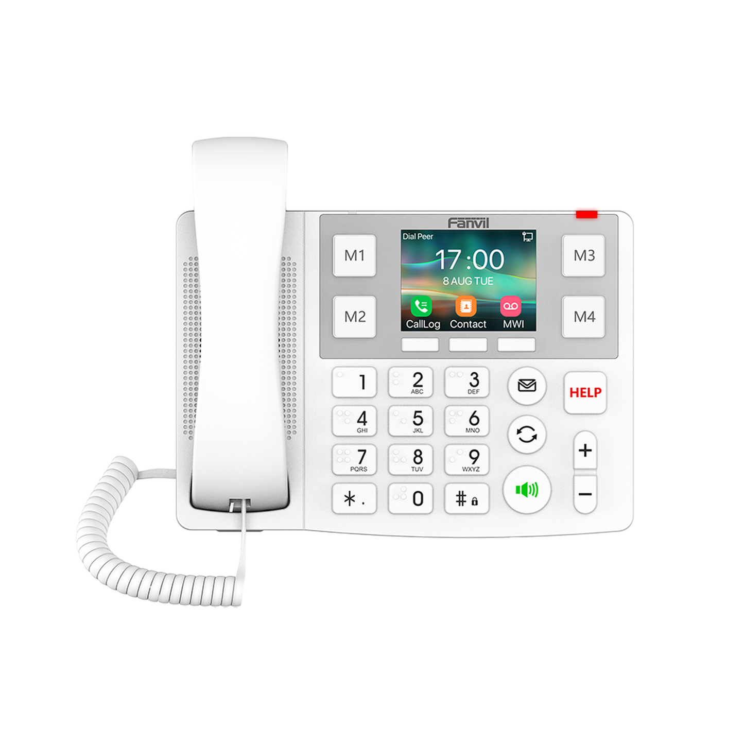 X305 - Teléfono IP Wi-Fi Botones Braille Grandes diseñado para hospitales, Asilos, Bluetooth Integrado