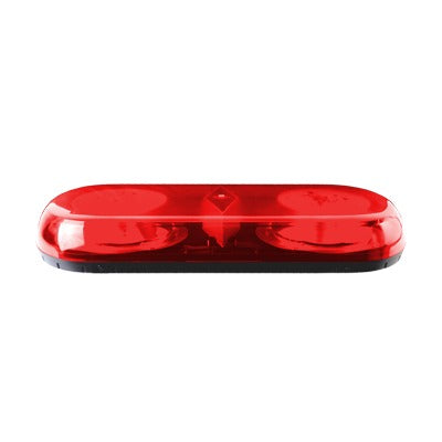 X606-SR - Mini Barra de Luces Serie X606S, con 18 LED, Color Rojo, Montaje Succión e Imán