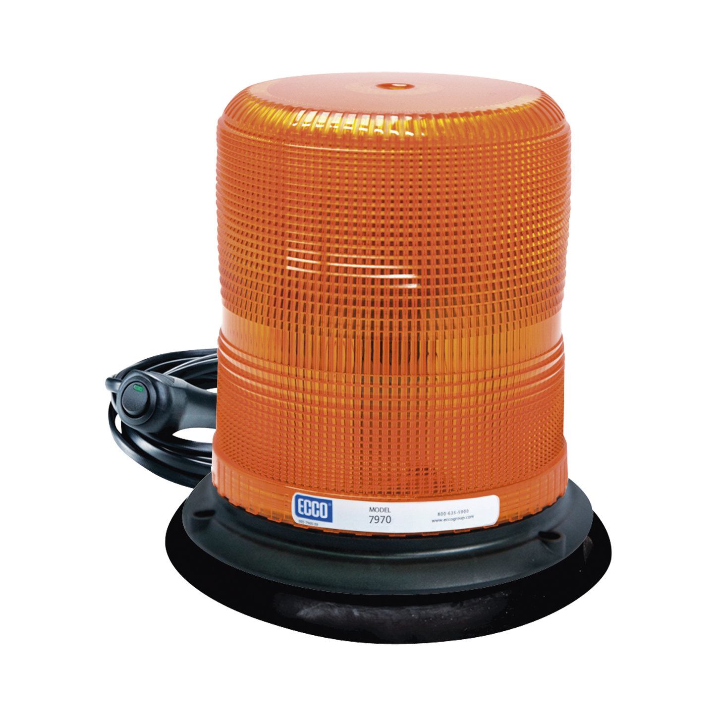X7970-A-VM - Baliza LED color ámbar con montaje magnético de succión DE 7" de altura