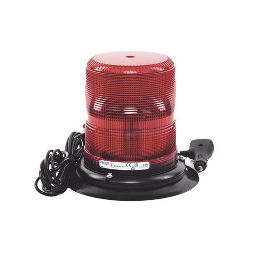 X7970RVM - Baliza LED color rojo con montaje magnético de succión de 7" de altura