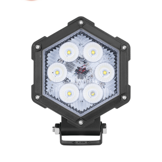 XCHR30 - Luz de Trabajo Ultra brillante, 6 Led, 2200 Lumenes, 30 watts, 12-24 Vcc