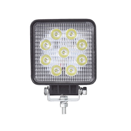 XD27F - Luz de trabajo de 9 LED , 2300 Lúmenes, 27 Watts, 10-30 Vcc, IP67
