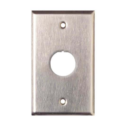XFP-S-01-SS - Placa de Pared Reforzada, de Acero Inoxidable, Para Uso Industrial, de 1 Puerto