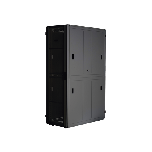 XGL64222B - Gabinete FlexFusion™ XGL (Light) para Centros de Datos, 42 UR, 600 mm de Ancho, 1200 mm de Profundidad, Fabricado en Acero, Color Negro