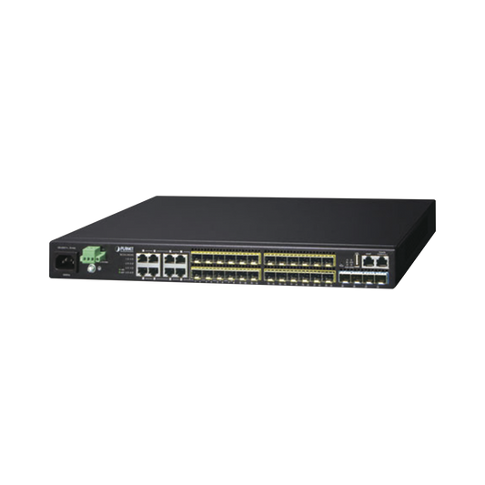 XGS3-24242-V3 - Switch Core Capa 3, 24 Puertos SFP 100/1000X, 8 Puertos Compartidos Gigabit Ethernet, 4 Puertos SFP de 10 Gbps