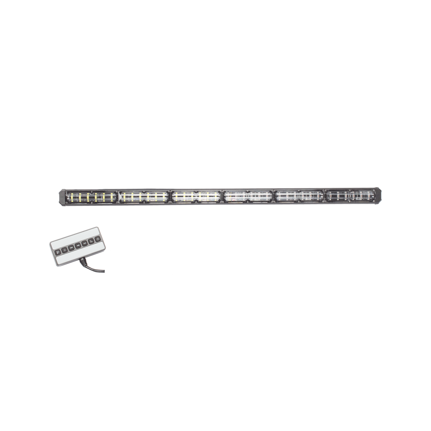 XLT2136A - Barra de luz de advertencia de 6 Módulos de 6 LED, 30 Pulgadas, Ambar