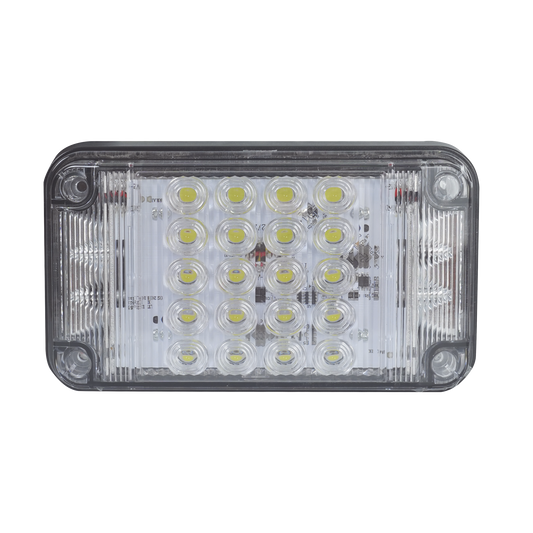 XLTE2345W - Luz de Advertencia de 7X4", Color Claro, Con Luces de Trabajo, Ideal para Ambulancias