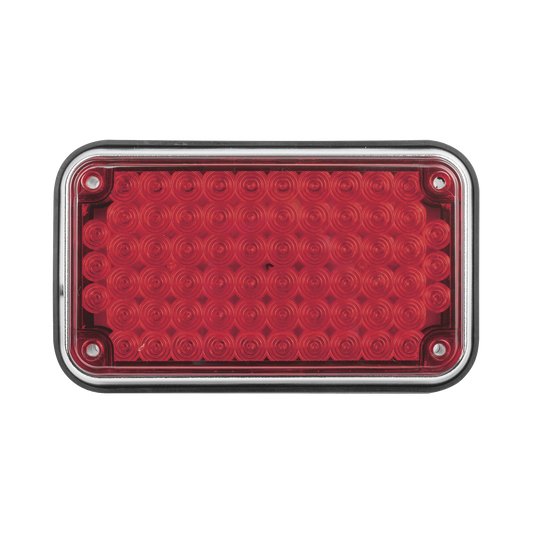 XLTE595-R - Luz de Advertencia de 6X4", Color Rojo, Ideal para Ambulancias