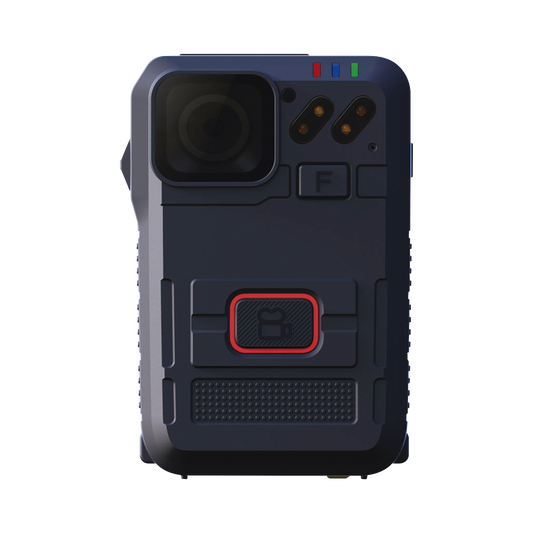 XMRT3S Body Camera para Seguridad, Video Full HD, Descarga de Vídeo automática con estación, Pantalla TFT con indicador de batería y memoria.