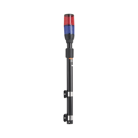 XMWL300RB - Luz telescópica Ultra Brillante para motocicleta, color Rojo/Azul