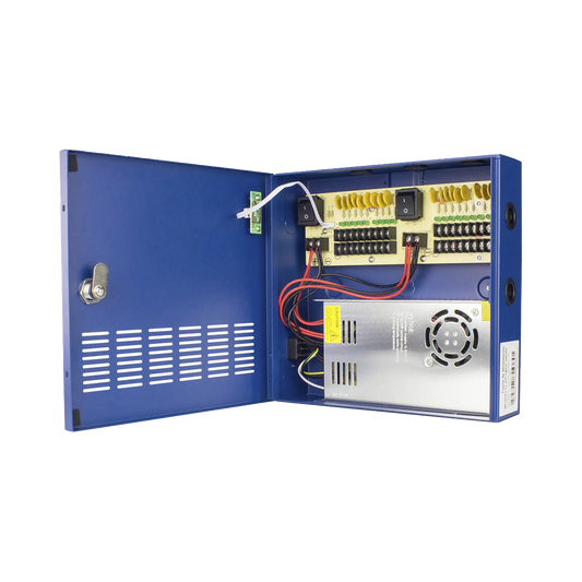 XP18DC30HD Fuente de Poder Profesional HEAVY DUTY @ 30 Amperes / 18 canales / Hasta 2.5 Amperes por Salida / Protección Contra Sobrecargas / Filtro de Ruido por Canal / Aprobaciones: IEC/EN/UL/CSA, 60950 GB4943.