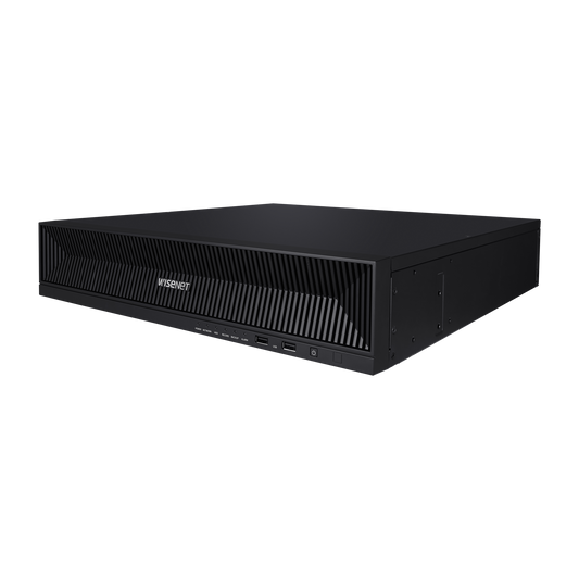 XRN-1620SB1 - NVR de 16 canales / 32MP / Hasta 4 Discos Duros / Switch PoE+ 16 puertos / Wisenet P2P / H.265 & WiseStream