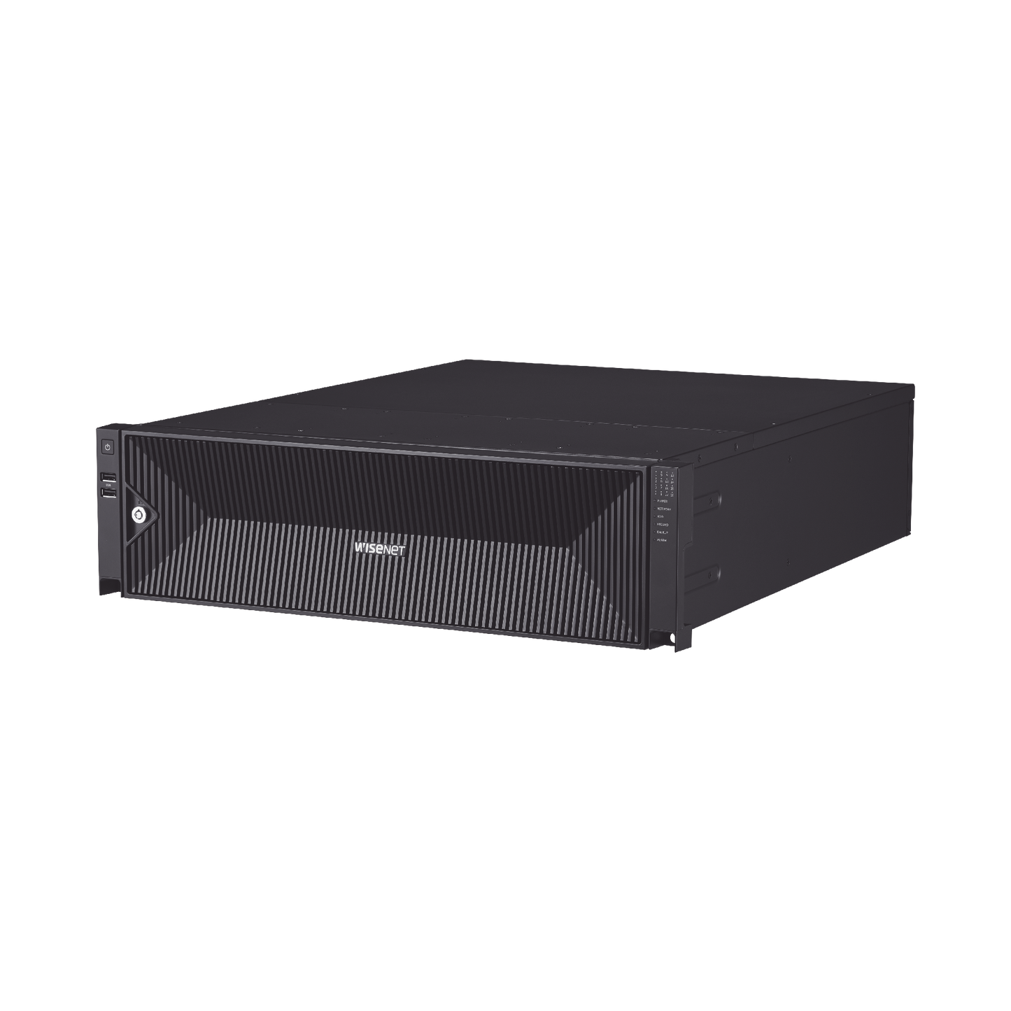 NVR de 64 canales / Soporta grabación hasta 32 MP / H.265 & Wisestream / Procesamiento 400 Mbps / 3 Puertos de Red / Raid 5-6 / 96TB incluidos