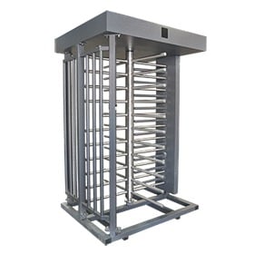 XT-100-CS Torniquete Sencillo / Cuerpo Completo / Interior/Exterior / 100% Acero con Pintura Gris / EJE CENTRAL de Acero Inoxidable /Acabado de Lujo / Alto Tráfico