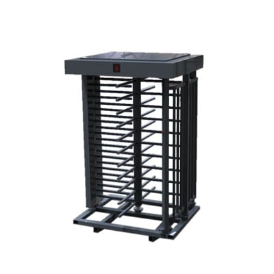 XT-100-C Torniquete Sencillo / Cuerpo Completo / Interior/Exterior / 100% Acero con Pintura Gris / EJE CENTRAL con Pintura Gris / Acabado de Lujo / Alto Tráfico