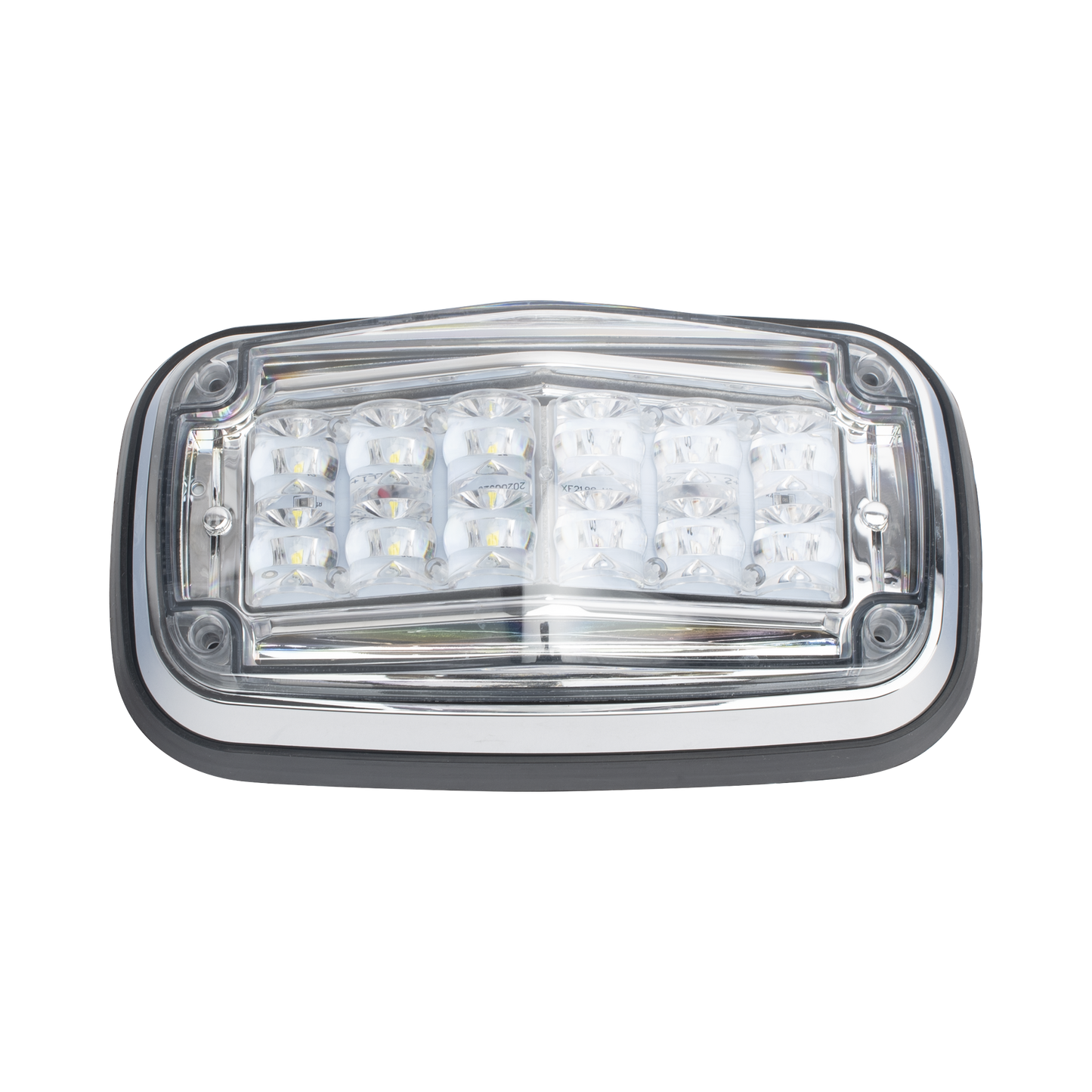 XT1885RW - Luz de advertencia 8 X 4", Color Rojo / Claro, IP67, SAE, Ideal para Ambulancias
