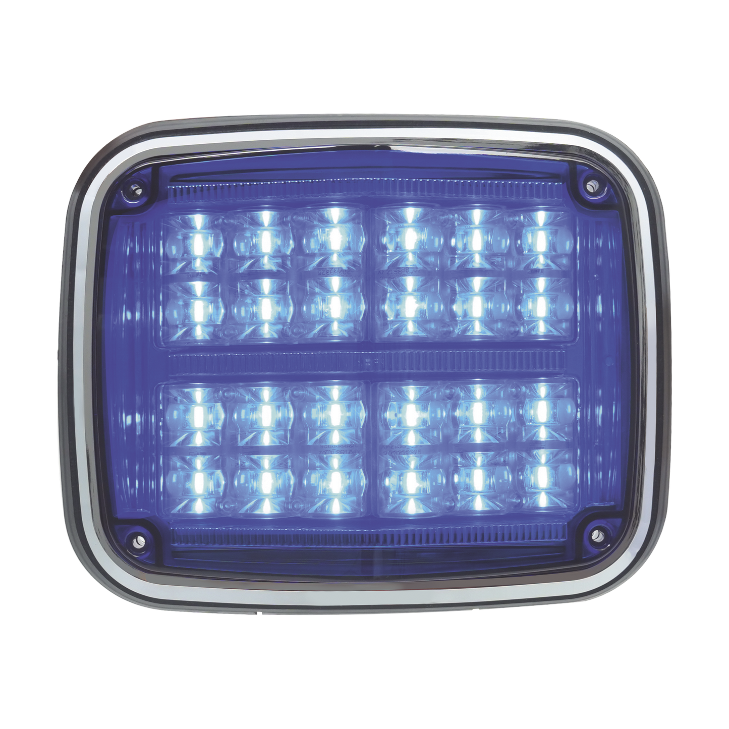 XT1895B - Luz de advertencia de 8 X 6", Color Azul, SAE,  IP67, Ideal para Ambulancias