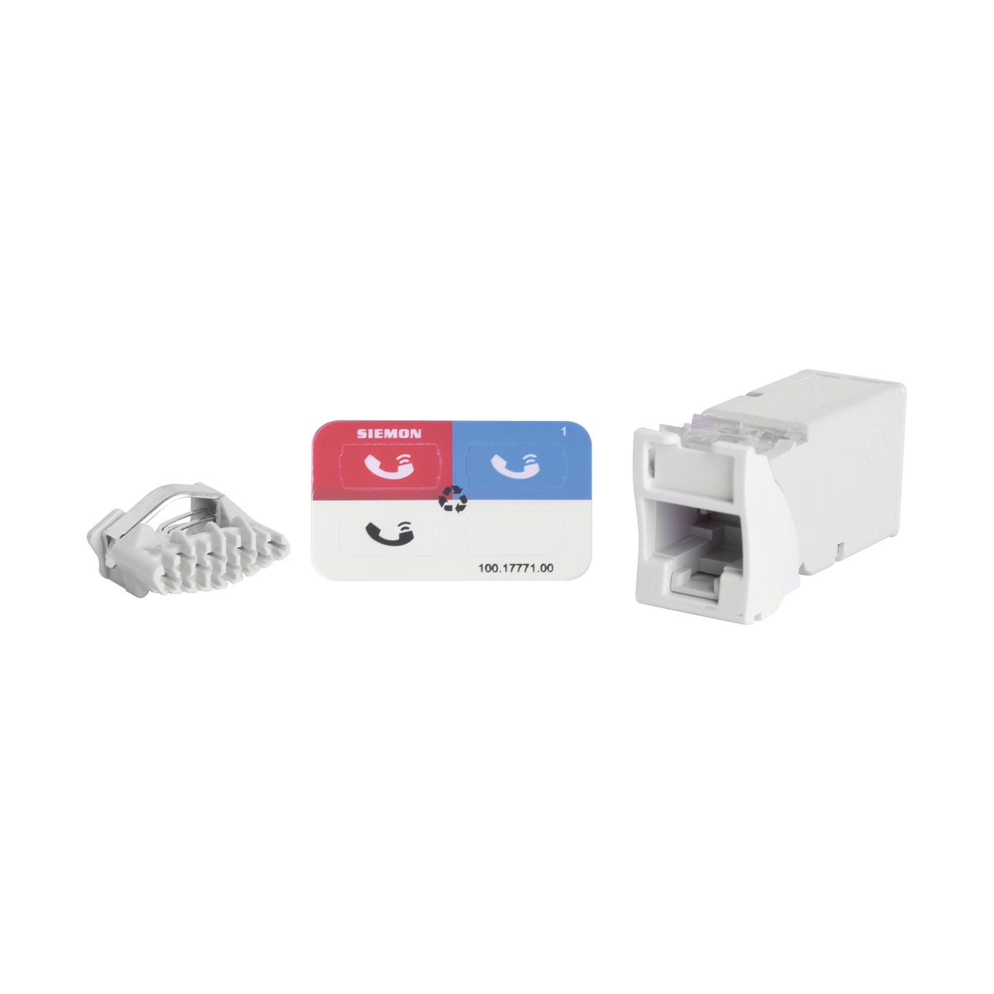 Z6-02 - Jack Z-Max UTP Categor�a 6, Montaje H�brido en Placa de Pared (Plano y Angulado), Color Blanco