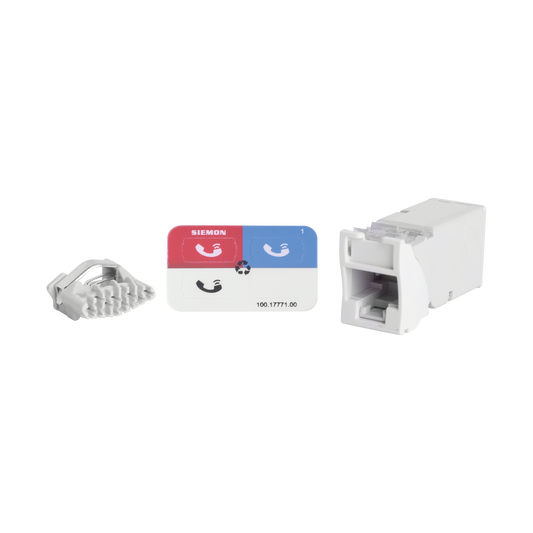 Z6-02 - Jack Z-Max UTP Categor�a 6, Montaje H�brido en Placa de Pared (Plano y Angulado), Color Blanco