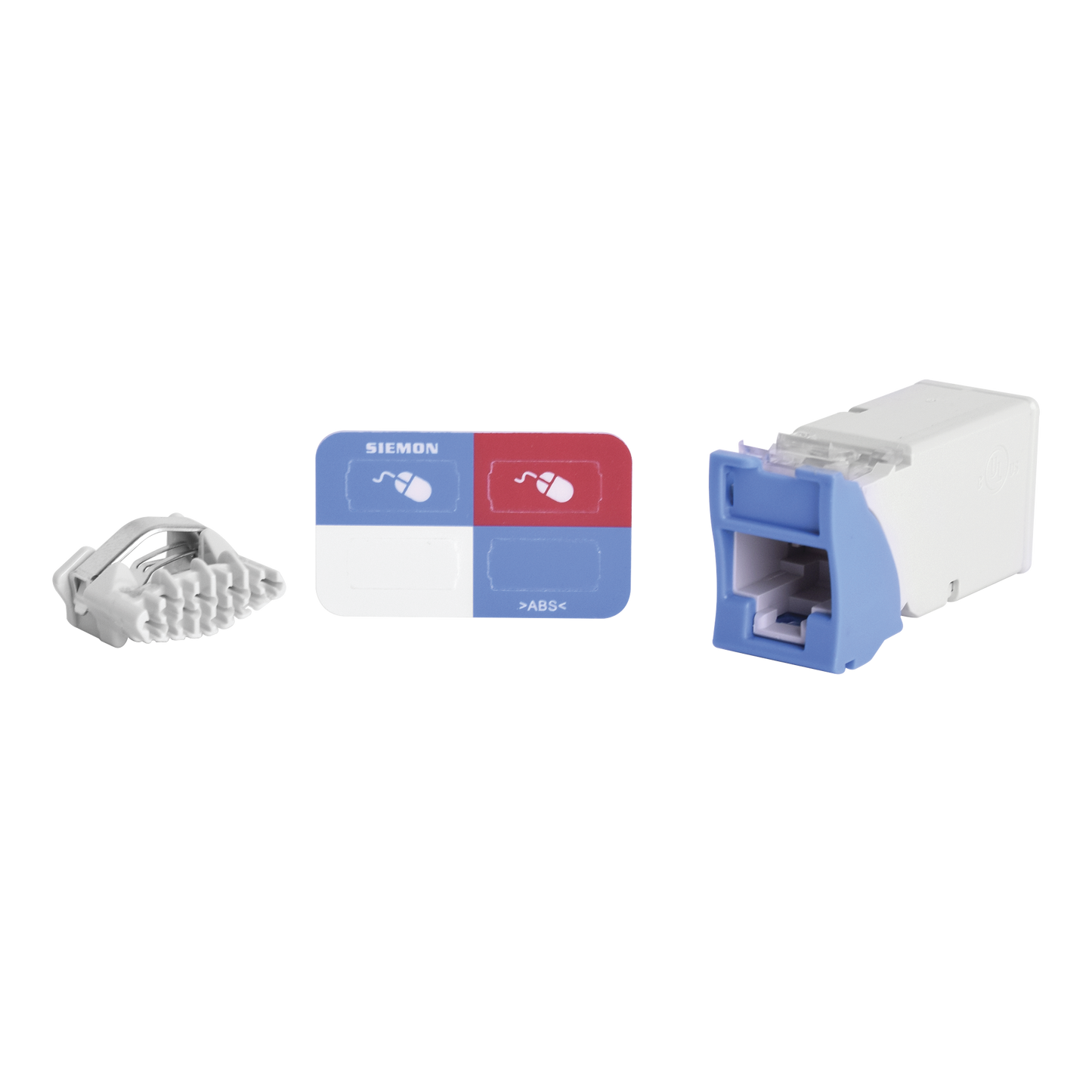Z6-06B - Jack Z-MAX UTP Categor�a 6, Montaje H�brido en Placa de Pared (Plano y Angulado), Color Azul, Versi�n Bulk (Sin Empaque Individual)