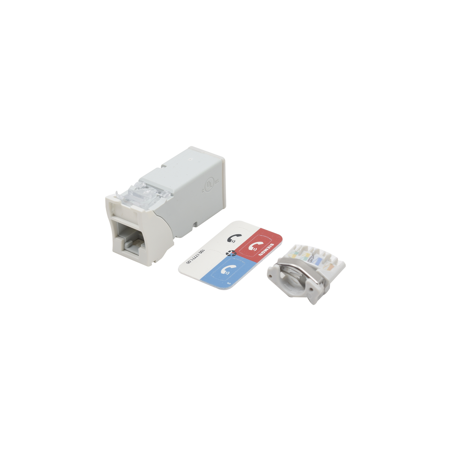 Z6A-02B - Jack Z-Max Cat6A, UTP, Montaje H�brido en Placa de Pared (Plano y Angulado), Color Blanco, Versi�n Bulk (Sin Empaque Individual)