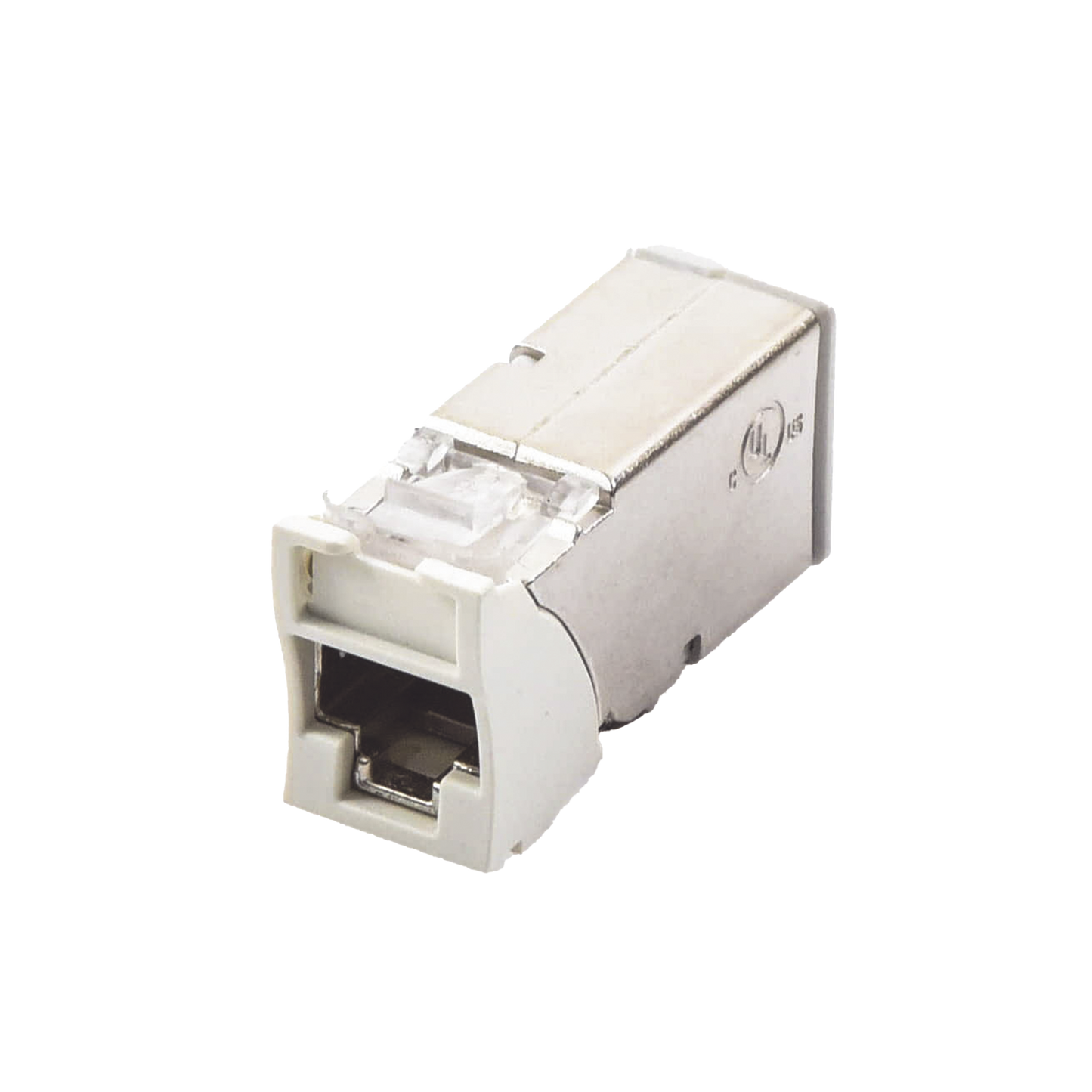 Z6A-S02B - Jack Z-Max Cat6A, Blindado, Montaje H�brido en Placa de Pared (Plano y Angulado), Color Blanco, Versi�n Bulk (Sin Empaque Individual)