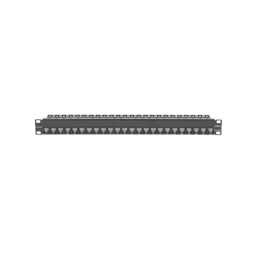 Z6AS-PNL-24K - Patch Panel Z-Max de 24 Puertos, Blindado, Precargado con Jacks Categor�a 6A, Plano, 1UR