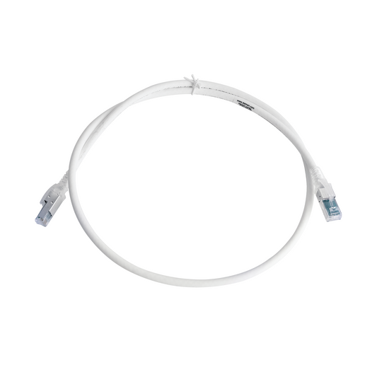 ZM6A-S03-02 - Patch Cord Z-MAX Cat6A S/FTP, CM/LS0H, 0.91 Metros (3 Pies), Color Blanco