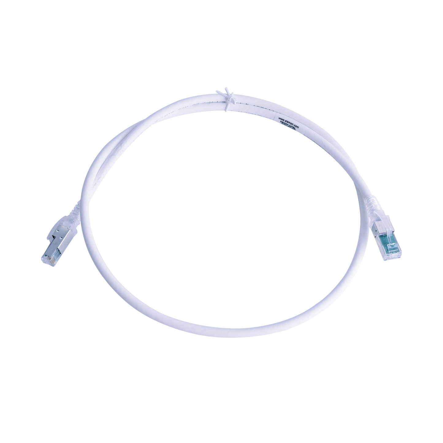 ZM6A-S03-02B - Patch Cord Z-MAX Cat6A S/FTP, CM/LS0H, 0.91 Metros (3 Pies), Color Blanco, Versi�n Bulk (Sin Empaque Individual)