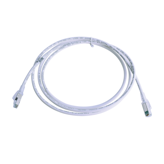 ZM6A-S07-02B - Patch Cord Z-MAX Cat6A S/FTP, CM/LS0H, 2.13 Metros (7 Pies), Color Blanco, Versi�n Bulk (Sin Empaque Individual)