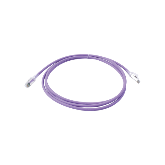ZM6A-S07-08B - Patch Cord Z-MAX Cat6A S/FTP, CM/LS0H, 2.13 Metros (7 Pies), Color Violeta, Versi�n Bulk