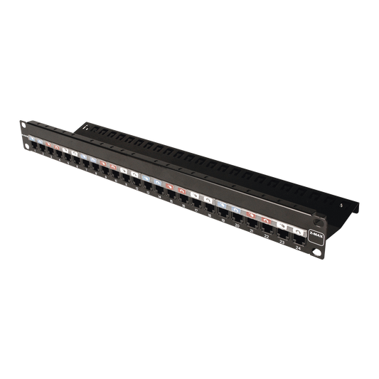 Z-PNL-24E - Patch Panel Z-Max, de 24 Puertos, Modular (Vac�o), Plano, 1UR