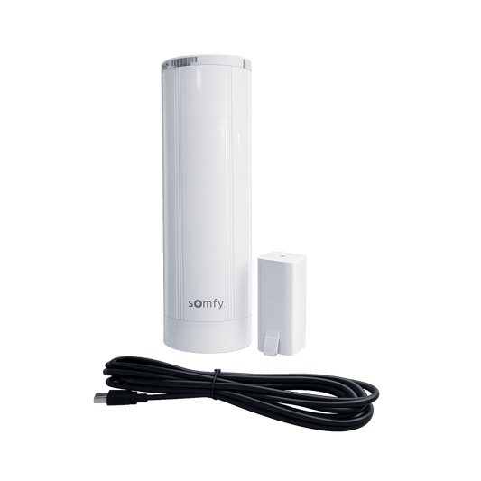 MOVELITE35WF - Motor para Cortinas Movelite WireFree RTS / Batería Recargable 2000 mAh / Capacidad 35 kg / Control RTS 433.42 MHz / IP30 / Hasta 10 m de Riel / Touch Motion / Compatible con App Inteo Somfy