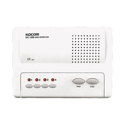 KIC-304 Sistema de intercomunicador manos libres para 4 extensiónes