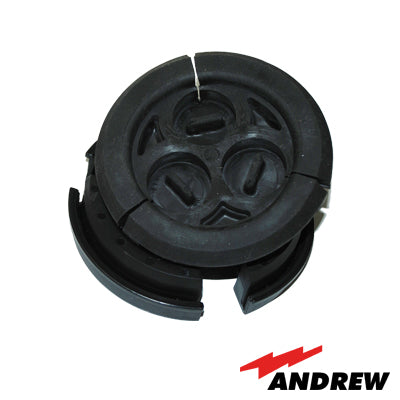 SEC-378 - Bota Pasamuro de 4. Incluye 3 Orificios para Cable Coaxial de 7/8