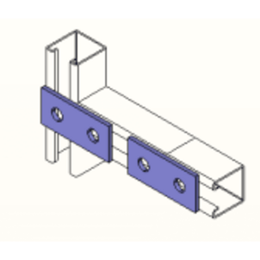 ANC-HA-08 - Conector 9 cm, 2 Perforaciones.