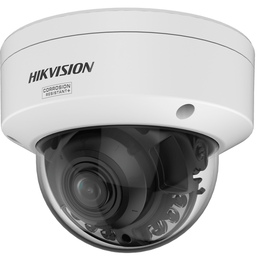 DS-2CD2747G3T-LIZSY - [Dual Light + ColorVu 3.0 + HikAI] Domo IP 4 Megapixel / Lente Mot. 2.8 a 12 mm / 40 mts IR + Luz Blanca / Exterior IP67 / WDR 130 dB / ACUSENSE 3.0 / Metal / NEMA 4X / ACUSEARCH