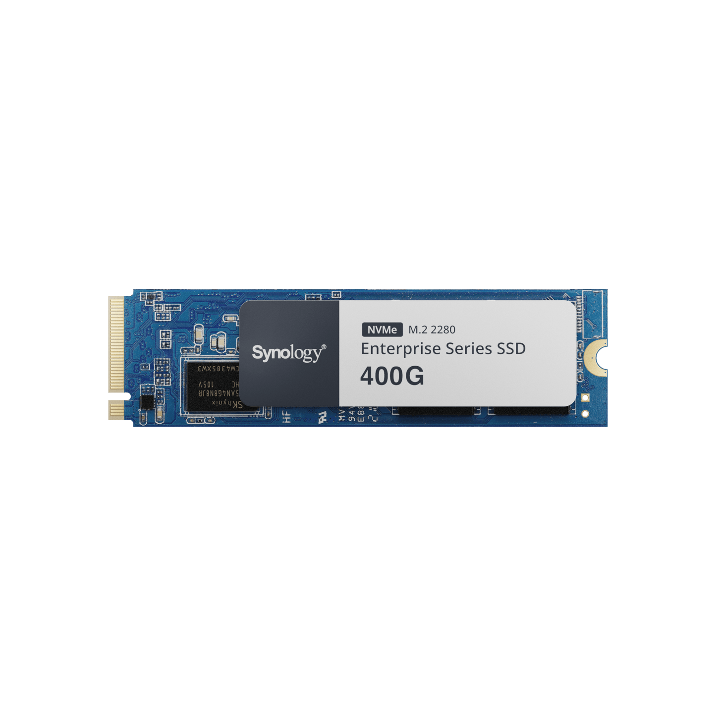 SNV5420-400G - SSD 400 GB NVMe M.2 Serie Enterprise | SSD 400 GB | Alto Rendimiento Hasta 660000 IOPS Lectura | Resistencia Hasta 2900 TBW | Protección de Datos Integral | Análisis de Vida Útil | Diseñada para Sistemas Synology.