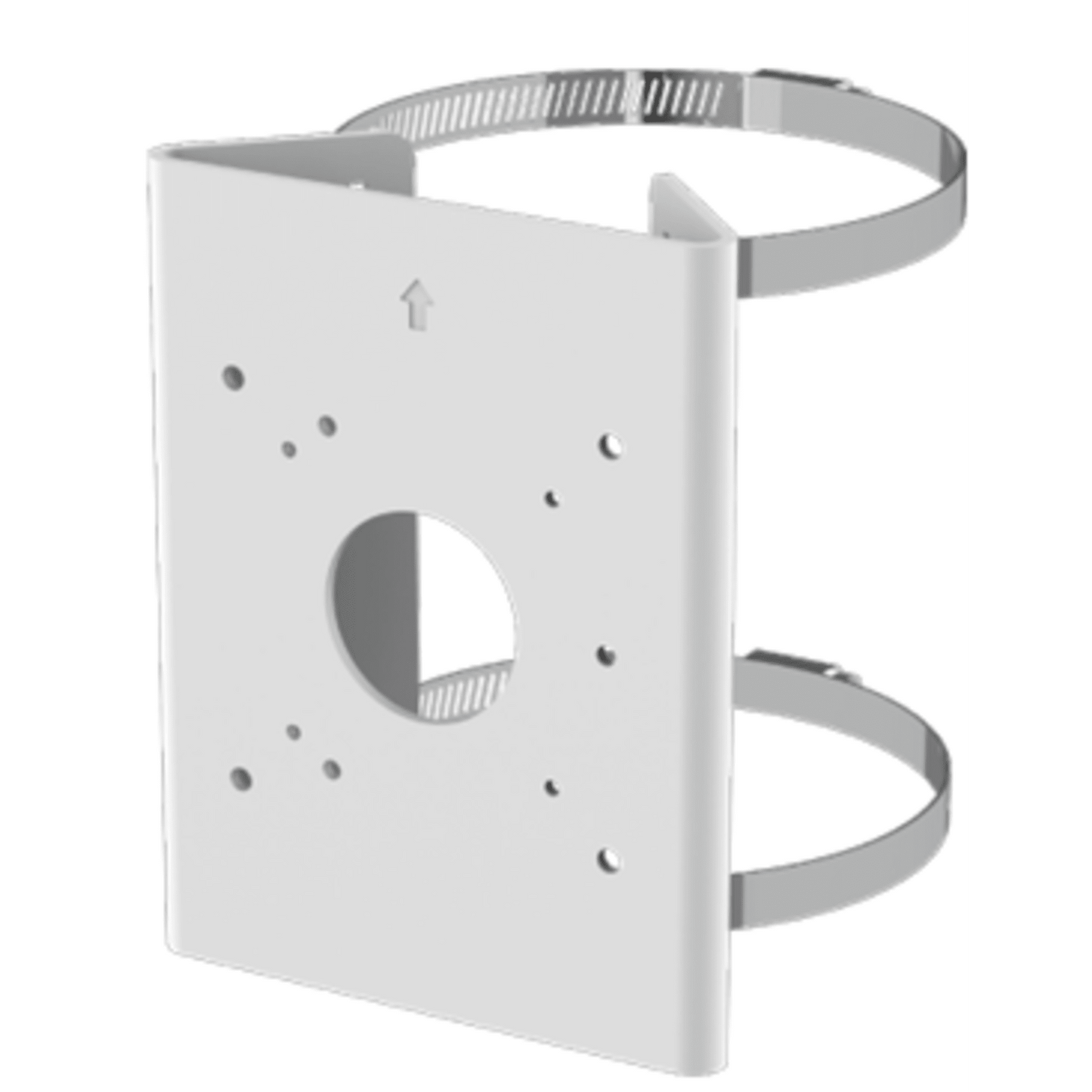 HA35PLM01 - Soporte para Poste Serie 35 / Material Aluminio + Acero Inoxidable / Capacidad de Carga Máxima 4 kg / Compatible con Accesorios Honeywell / Para Cámaras de Seguridad Exteriores