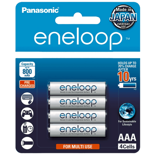 BK4MCCE4BT6 - Batería Recargable AAA 1.2V ENELOOP / Ni-HM / Paquete de 4 Baterías
