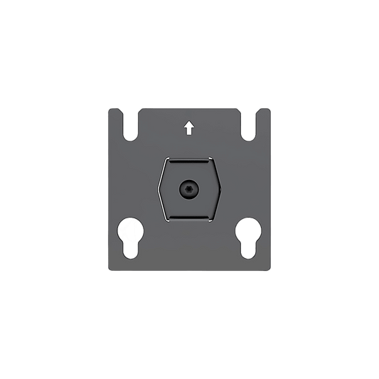 SDJH633 - Accesorio - Placa Adaptadora para Panel LED 20 x 20.5 mm | Dimensiones 64 x 64 x 2 mm | Diámetro de Orificio Ø10.3 mm | Separación de Orificios 40 mm.